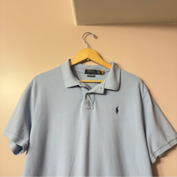 Polo Ralph Lauren Custom Slim Fit Shirt Light Blue Men Size XXL - Picture 2 of 7